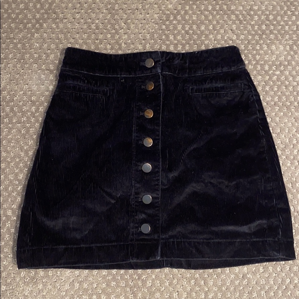Wilfred Free Black Cord skirt